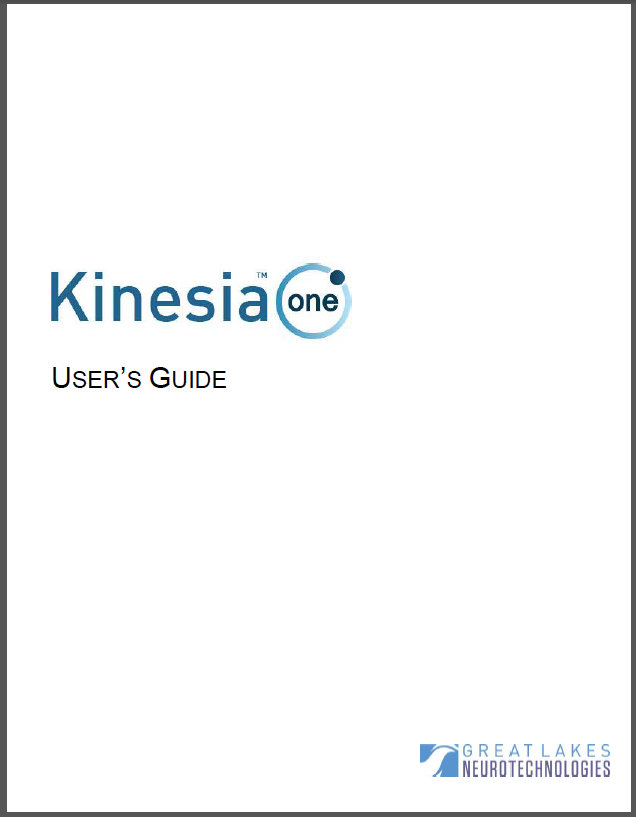 Kinesia ONE User Guide Image