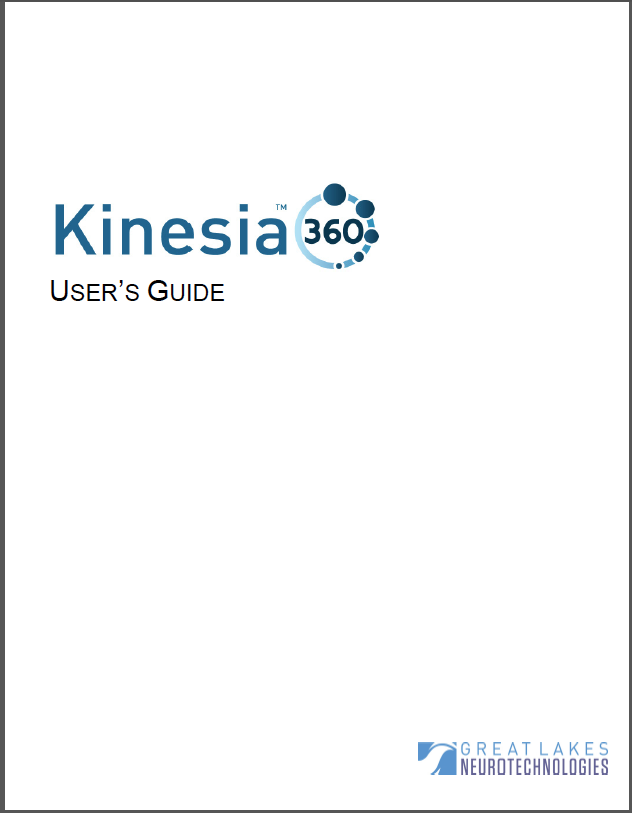 Kinesia 360 User Guide Image